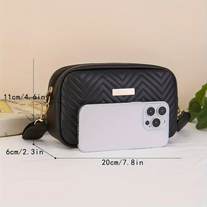Elegante, kompakte Damen Schultertasche aus hochwertigem Kunstleder; modernes Accessoire für jede Frau.