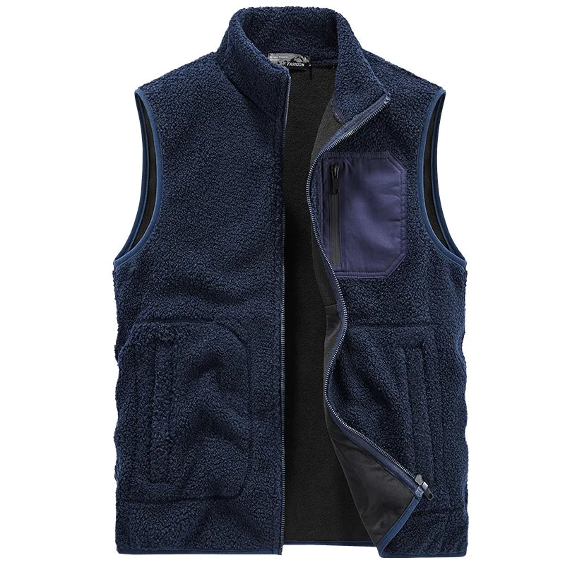 Herren Weste mit Textur & Utility-Taschen, ideal für stylisches Layering und moderne Herbst-Freizeit-Looks.