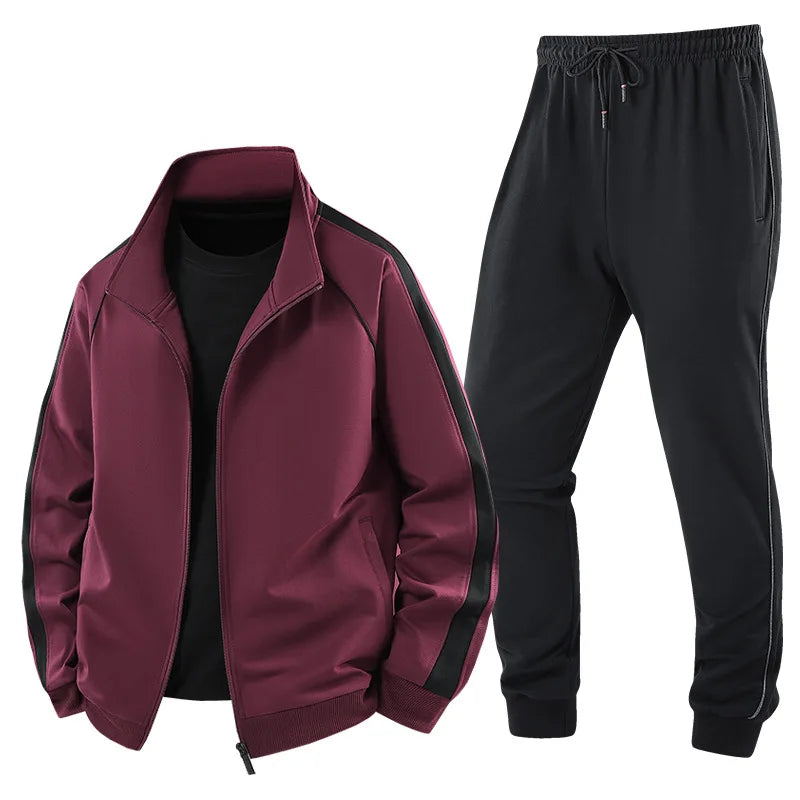 Stylisches Herren Sport-Set: atmungsaktiver, lockerer Zweiteiler für vielfältige Aktivitäten und Komfort.