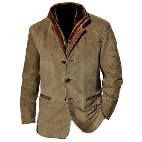 Vielseitiger Herren Outdoormantel. Eleganter Übergangs-Windbreaker für Herren, ideal für Büro, Freizeit und Reisen.