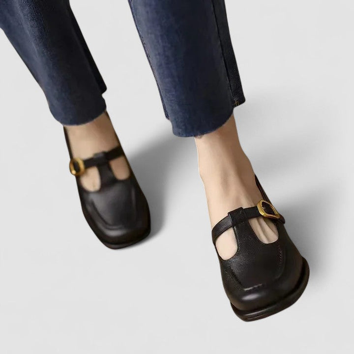 Damen Mary-Jane Sandalen mit ergonomischer Fußgewölbestütze für gesunde Füße, bequeme orthopädische Damenschuhe.