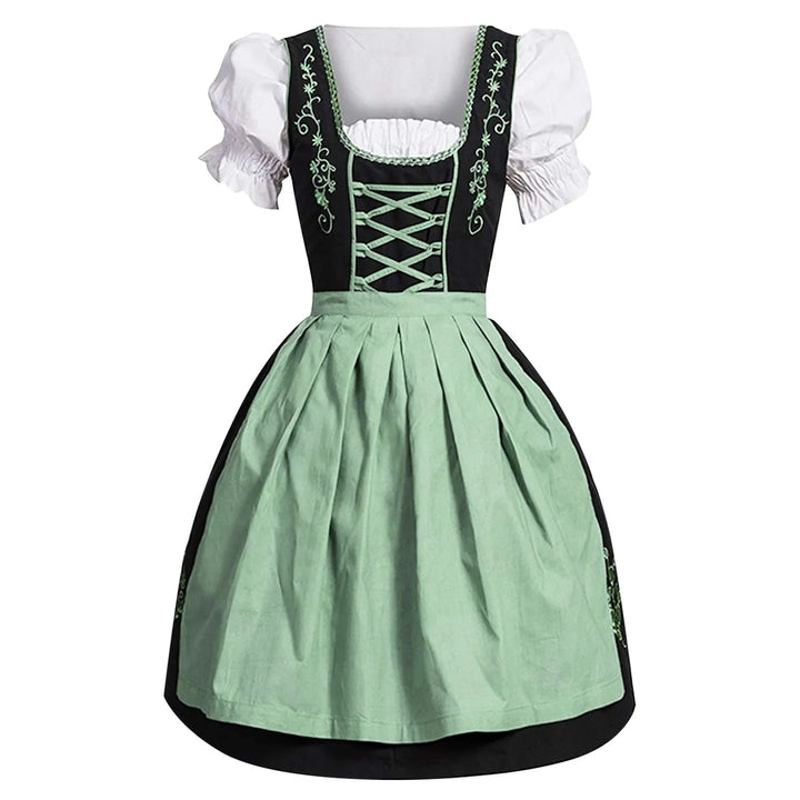 Traditionelles Damen Dirndl für Oktoberfest. Festliches bayerisches Trachtenkleid, ideal für Volksfeste.