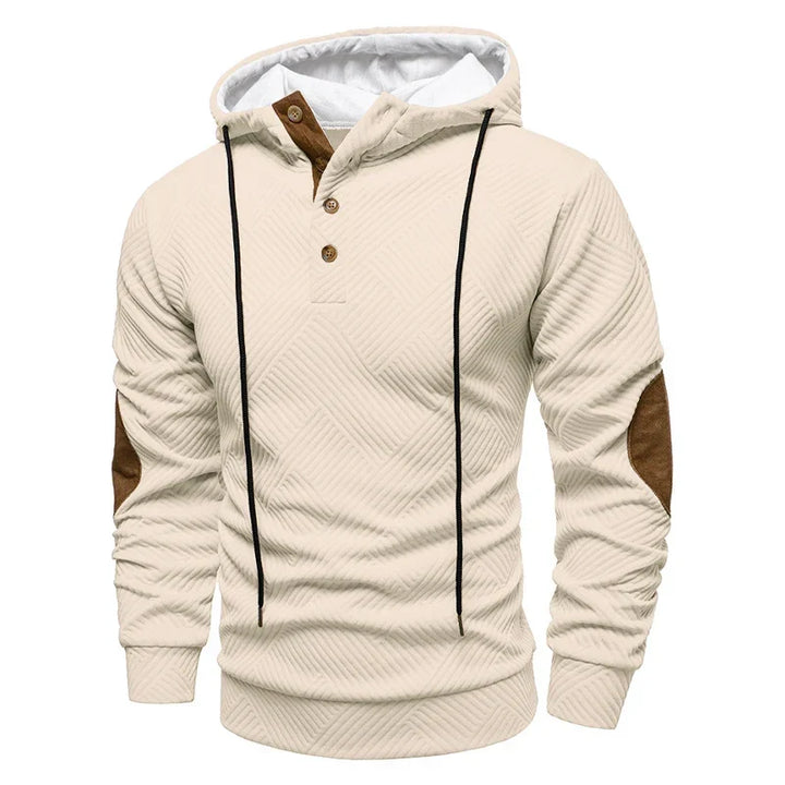 Weicher Herren Kapuzenpullover. Lässiger Männerpullover, komfortabel und warm, perfekt für kühle Herbsttage und Winter.