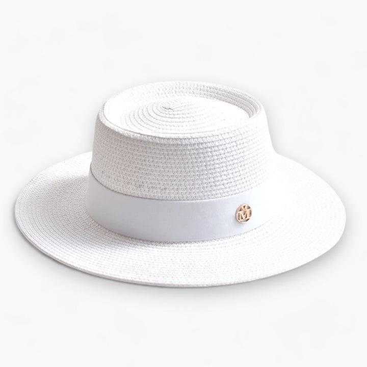 Damen Hut für den Sommer, breitkrempig, perfekt für Strand & Reise, mit UV-Schutz.