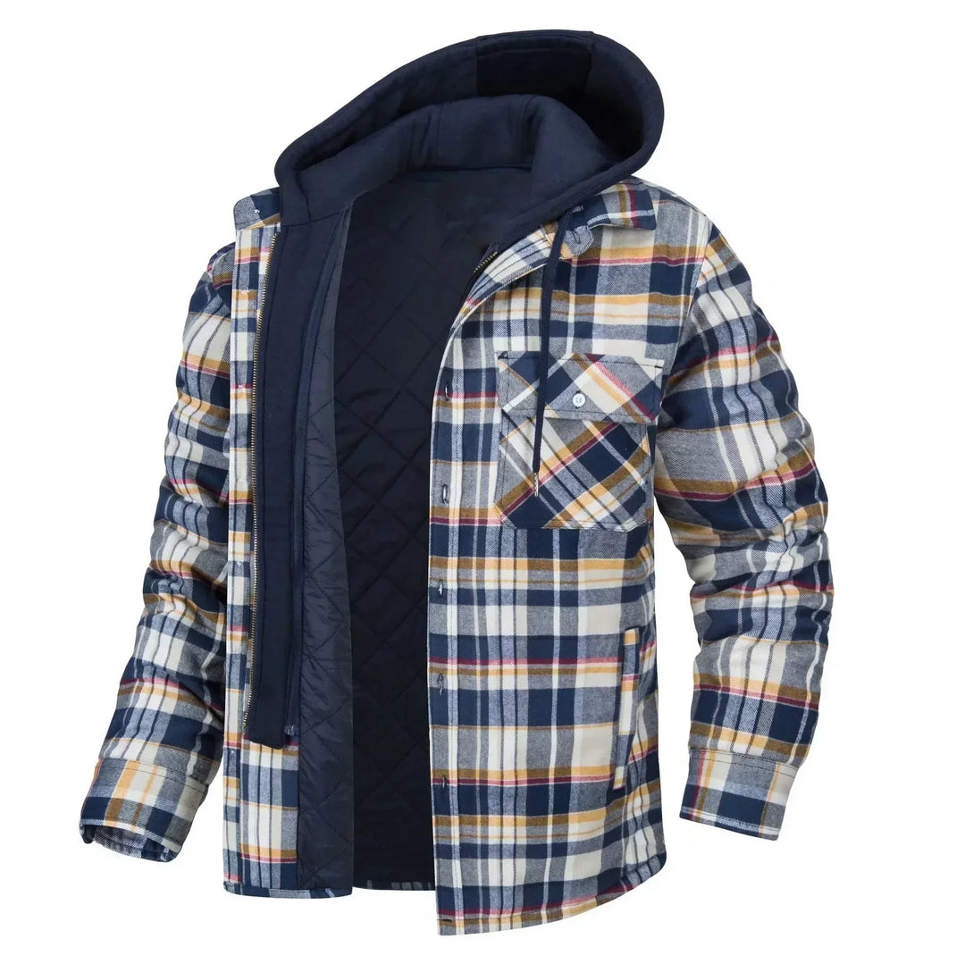 Bequeme Herren Kapuzenjacke im Oversize-Stil, lockere Passform für optimalen Komfort als Herbst-/Winterjacke.