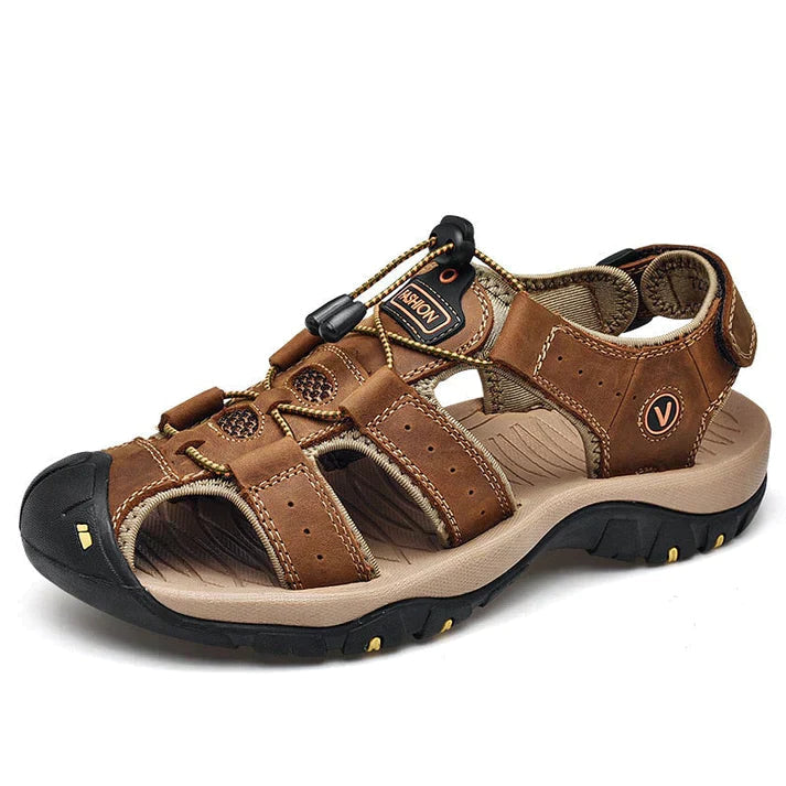 Bequeme Herren Sommersandalen Victor, orthopädisch, ideal für Strand, Alltag & Fußgesundheit. Mit Komfort-Sohle.