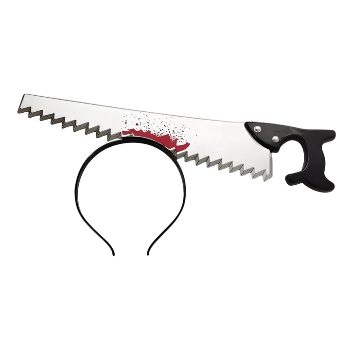 Detailreicher Halloween Haarreif mit blutigem Objekt, perfektioniert jeden Horror-Look. Unisex.