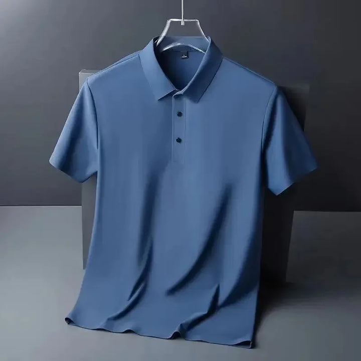 Herren Strukturkraft Poloshirt, kurzarm. Klassisches, bequemes Oberteil für stilvolle Freizeitlooks.