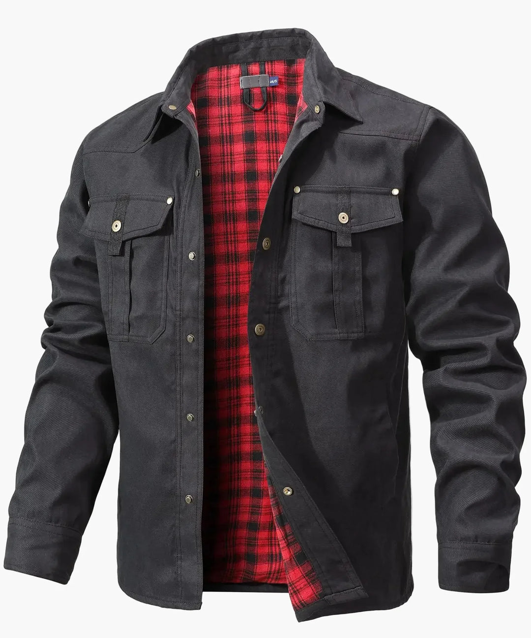 Herren Winterjacke mit Kapuze. Funktionale Outdoorjacke für kalte Tage, warm und strapazierfähig.