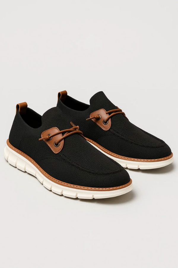 Herren Slip-On Sneaker, leicht & atmungsaktiv für Alltag. Rutschfeste Sohle.