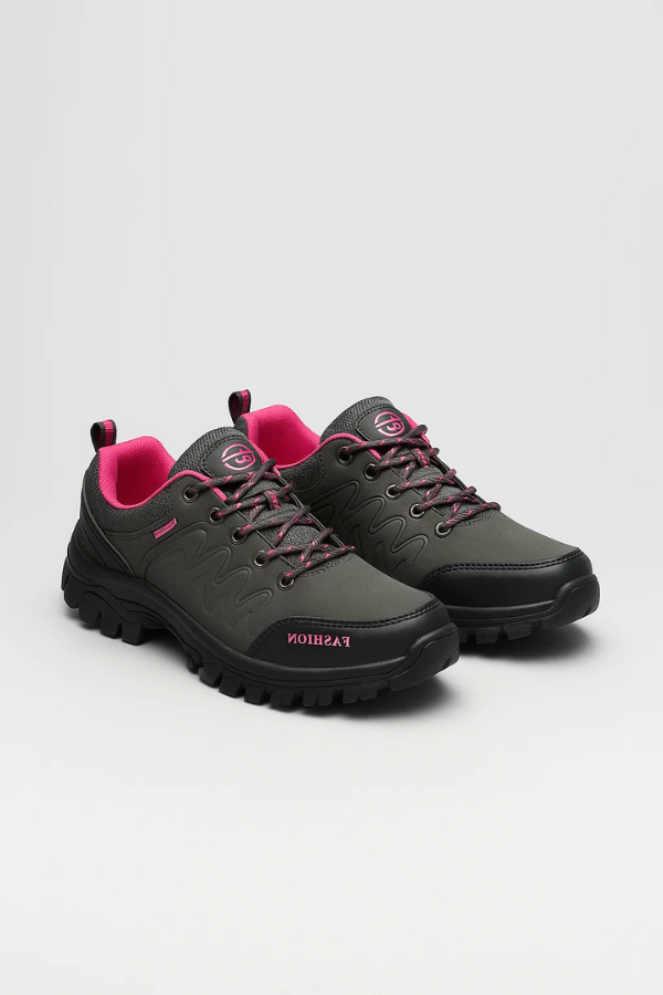 Damen Wanderschuhe in Schwarz-Grau für optimalen Komfort & sicheren Halt. Perfekt für Outdoor-Abenteuer & Trekking.