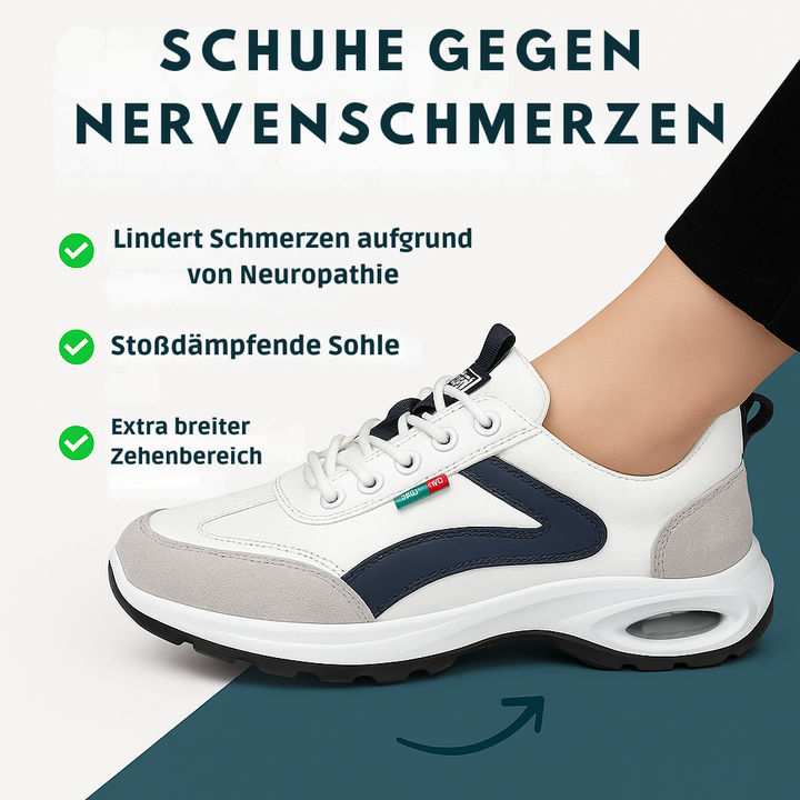 Detailaufnahme der rutschfesten Sohle des Damen Alltagssneakers, für sicheren Halt.
