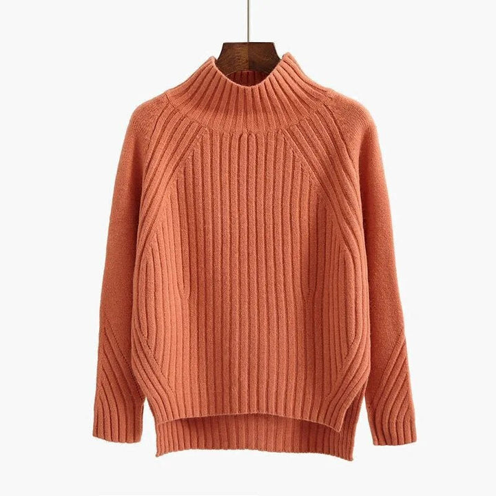 Modischer Damen Rundhals-Strickpullover, ein elegantes Oberteil für vielseitige Alltags-Outfits.