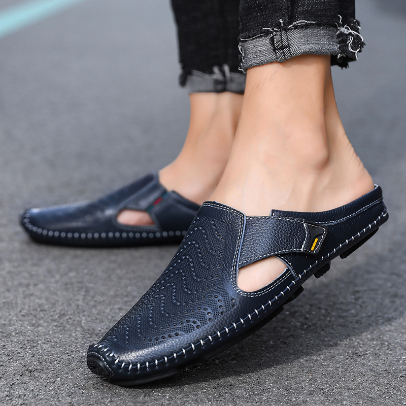 Herren Sommersandalen: Atmungsaktive & bequeme Sandalen mit verstellbarem Riemen für Komfort & Freizeit.