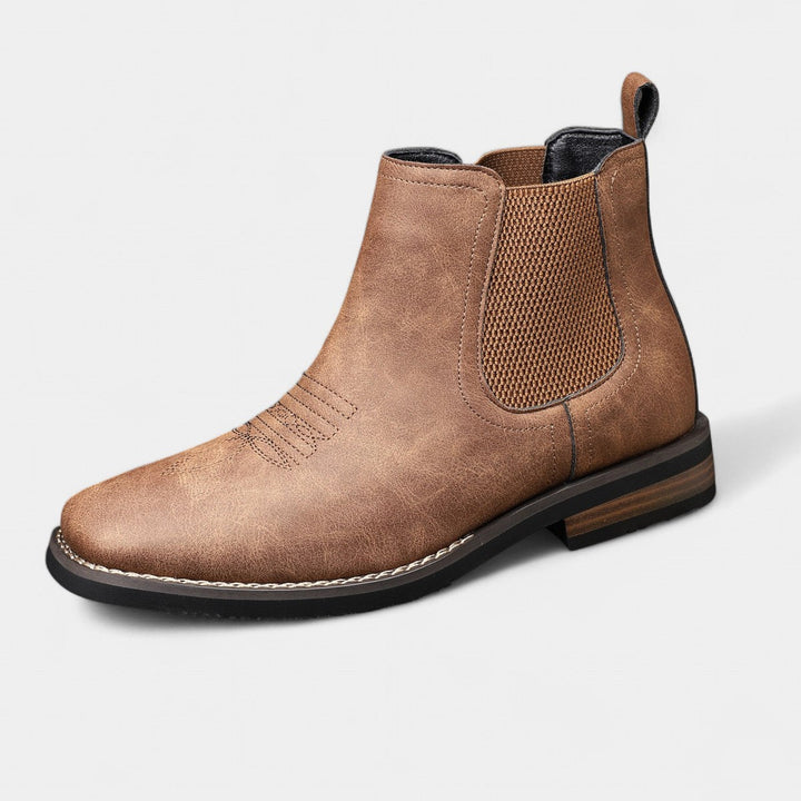 Herren Chelsea Boots aus Leder in Braun, urbaner Stil für Alltag & Freizeit mit hohem Komfort.