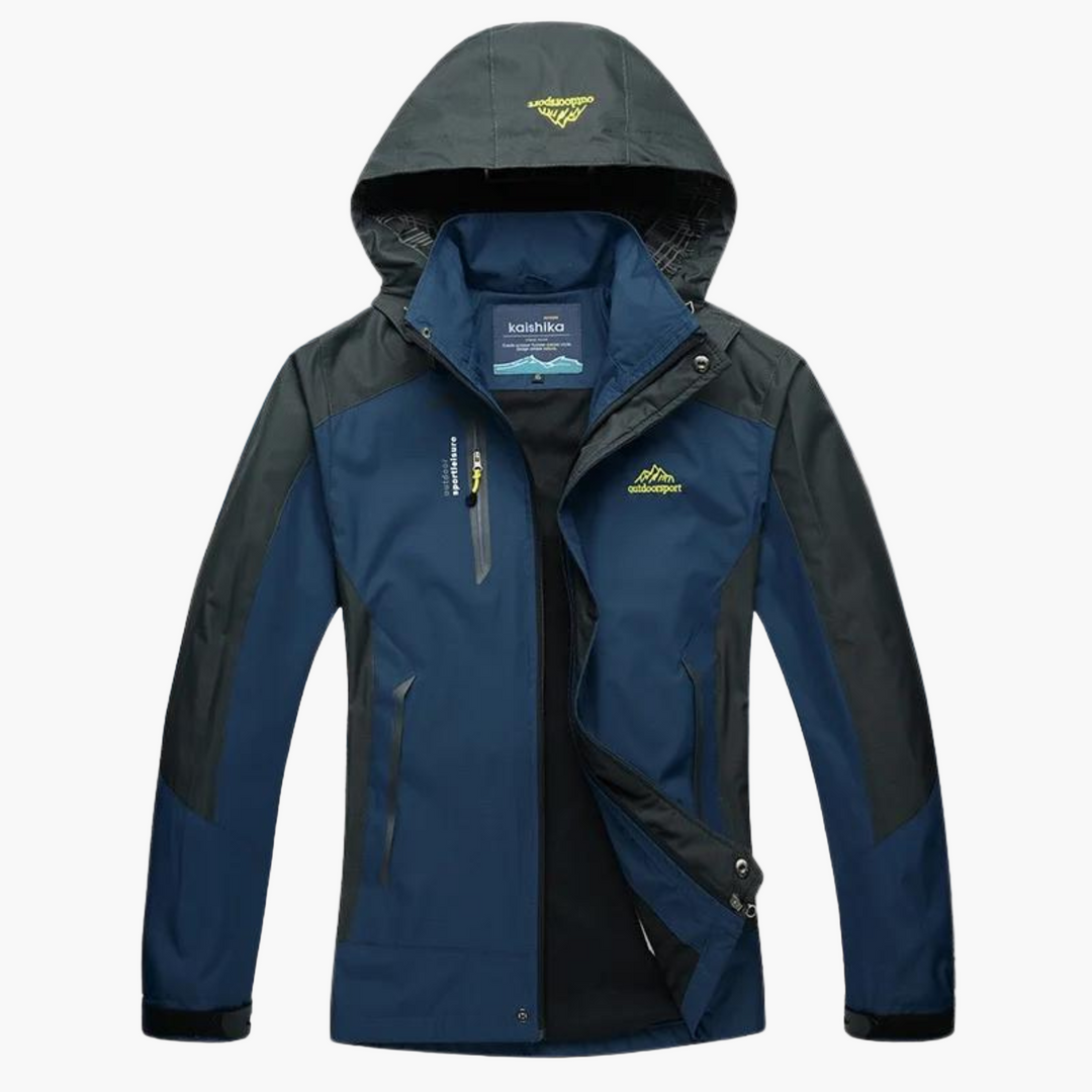 Detail: Winddichte Kapuze der Damen Outdoorjacke, wasserdicht & atmungsaktiv. Ideal als Übergangsjacke Herbst.