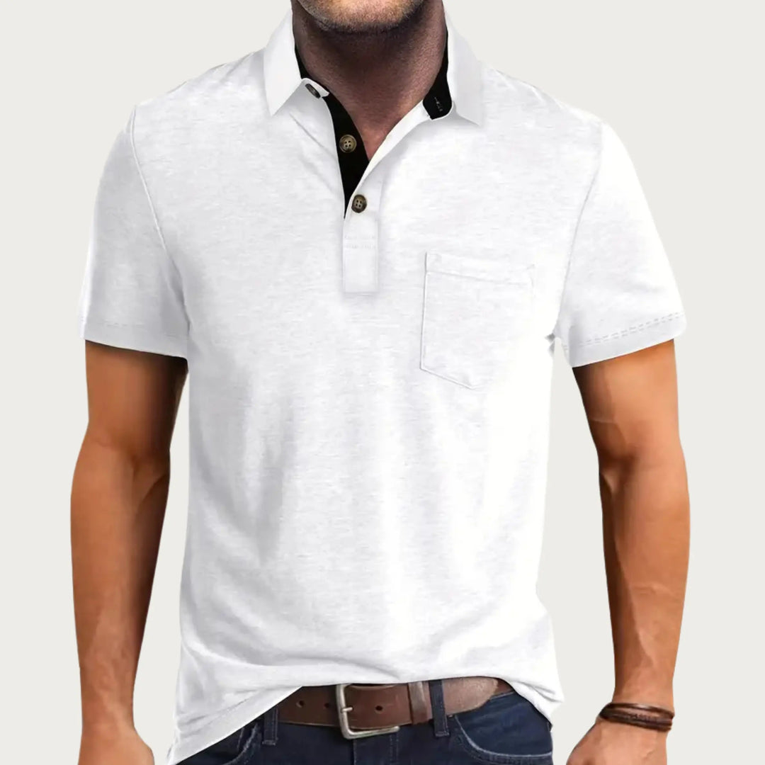 Herren Slim Fit Poloshirt, elegant & klassisch für Freizeit und Alltags-Outfits.