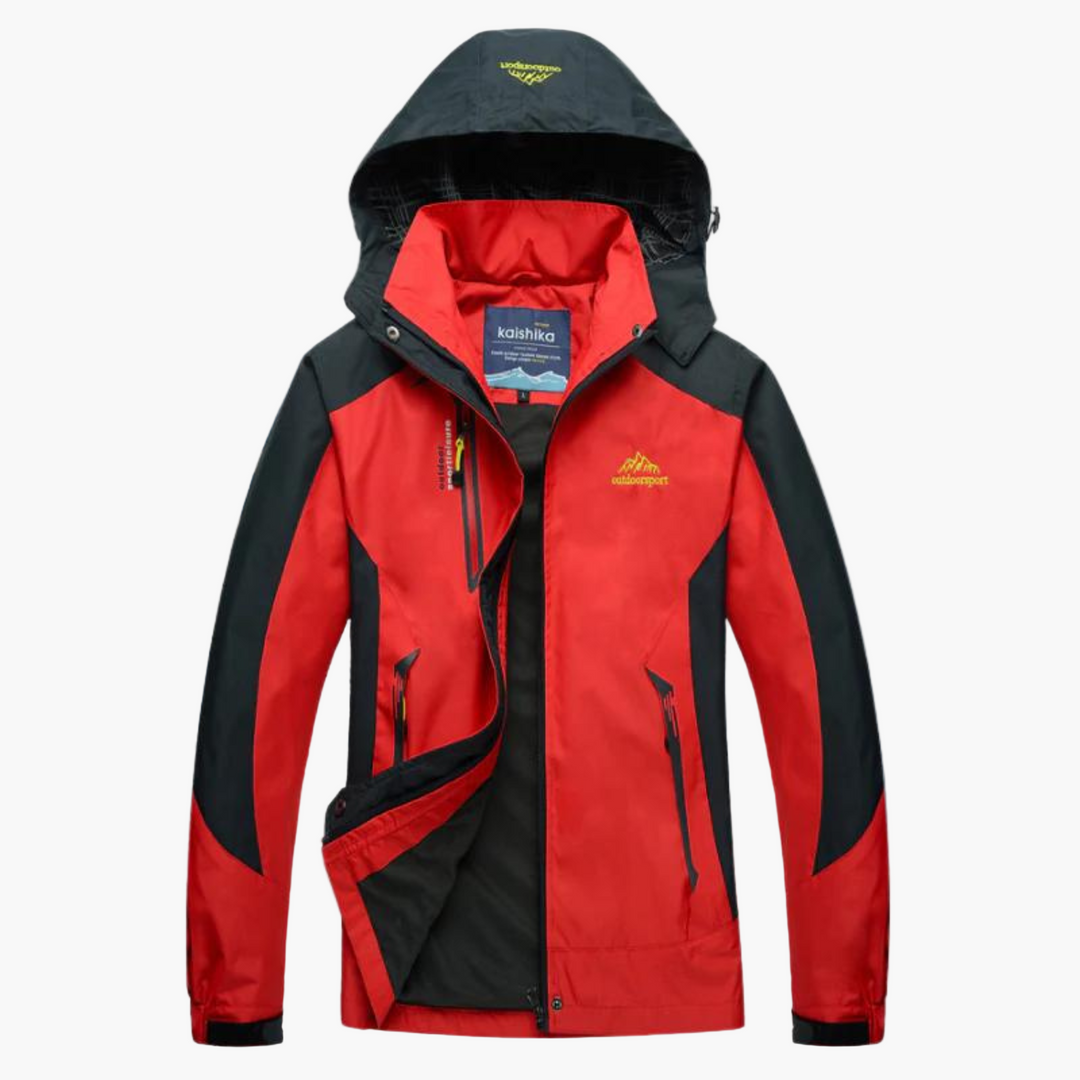 Kompakte, wasserdichte Damen Outdoorjacke, ideal als Reisejacke für Frühling & Herbst. Leicht verstaubar.