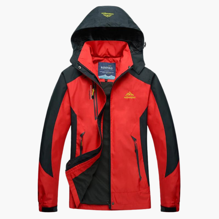 Kompakte, wasserdichte Damen Outdoorjacke, ideal als Reisejacke für Frühling & Herbst. Leicht verstaubar.