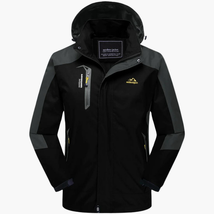 Rückenansicht der atmungsaktiven Damen Outdoorjacke. Ideal als Wander- oder Campingjacke für Damen.