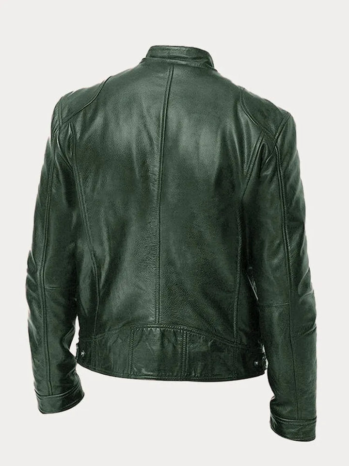 Elegante Herren Slim Fit Übergangsjacke mit Reißverschluss, vielseitig für Business & Freizeit.