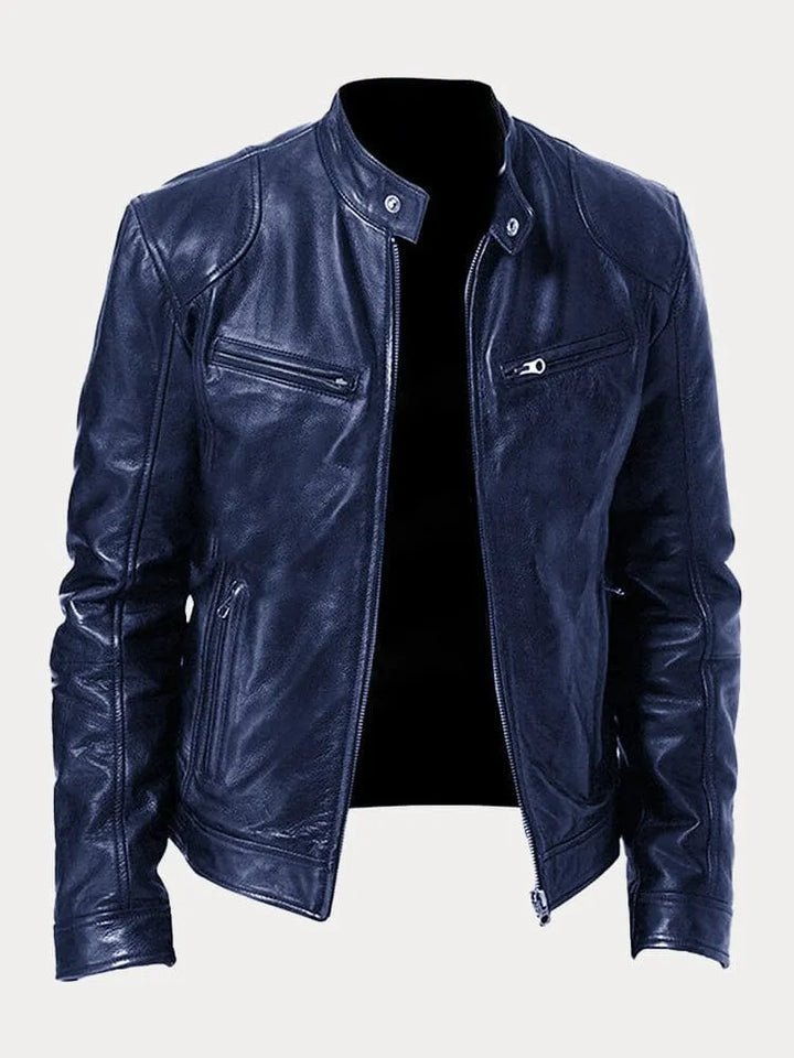 Robuste Slim Fit Herrenjacke, modern und komfortabel, mit Reißverschluss für alle Anlässe.