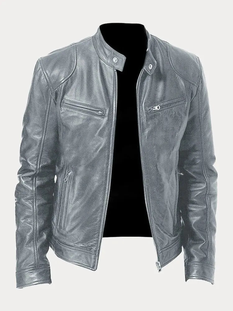 Zeitlose schwarze Herren Jacke, elegant und tailliert, perfekt als Freizeitjacke oder Business Casual.