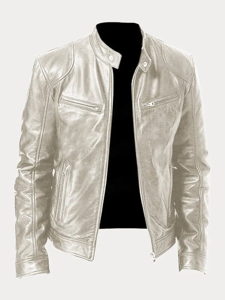 Herren Jacke in Schwarz, klassisch und elegant, mit Reißverschluss, ideal für den perfekten Look.