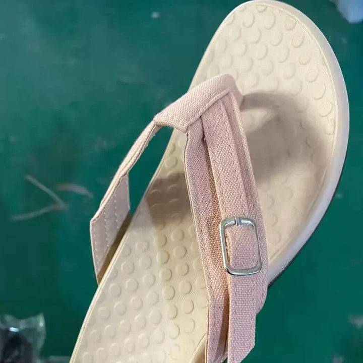 Orthopädische Amélie Damensandale. Komfortschuh mit EVA-Fußbett für Sommer, Freizeit und Alltag.