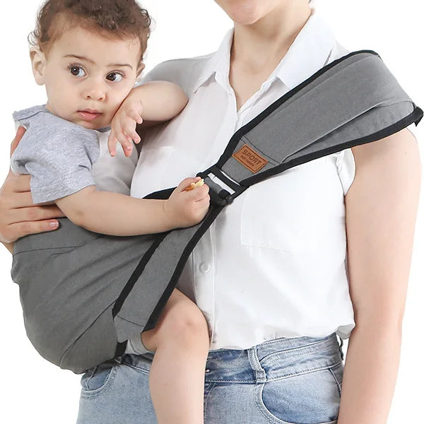 Gepolsterter Baby-Hüftsitz der Hüfttrage, ergonomisch geformt für Komfort von Baby & Eltern. Robuste Tragehilfe.