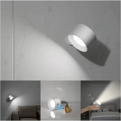 Dimmbare LED-Wandlampe kabellos, mit starkem Akku, vielseitige Beleuchtungslösung.
