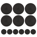 schwarzes Set
