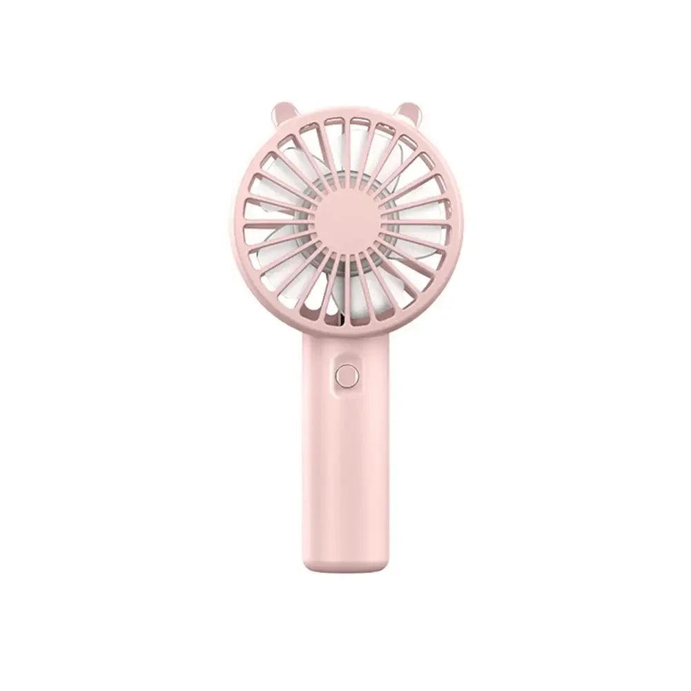 Kompakter USB-Handventilator, wiederaufladbar, 3 Stufen, ideal für Büro und Reisen im Sommer.