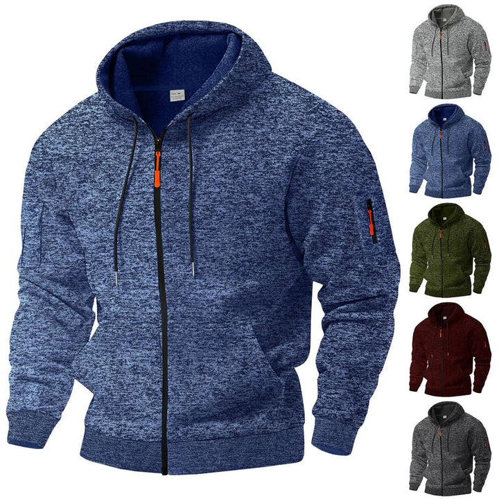 Robuste Herren Freizeitjacke Kajetan: Ihre bequeme & moderne Reißverschlussjacke für Sport, Alltag & Outdoor.