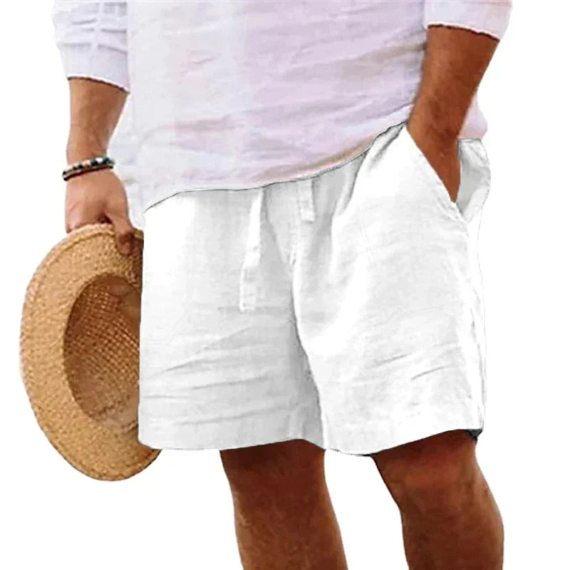 Moderne Herren Freizeit-Shorts in Grau mit Kordelzug, lässig & stylisch für entspannte Tage.