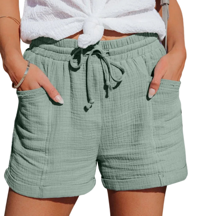 Damen Sommer Shorts, leicht & bequem, ideal für Freizeit und Alltag. Elastisch und luftig für warme Tage.