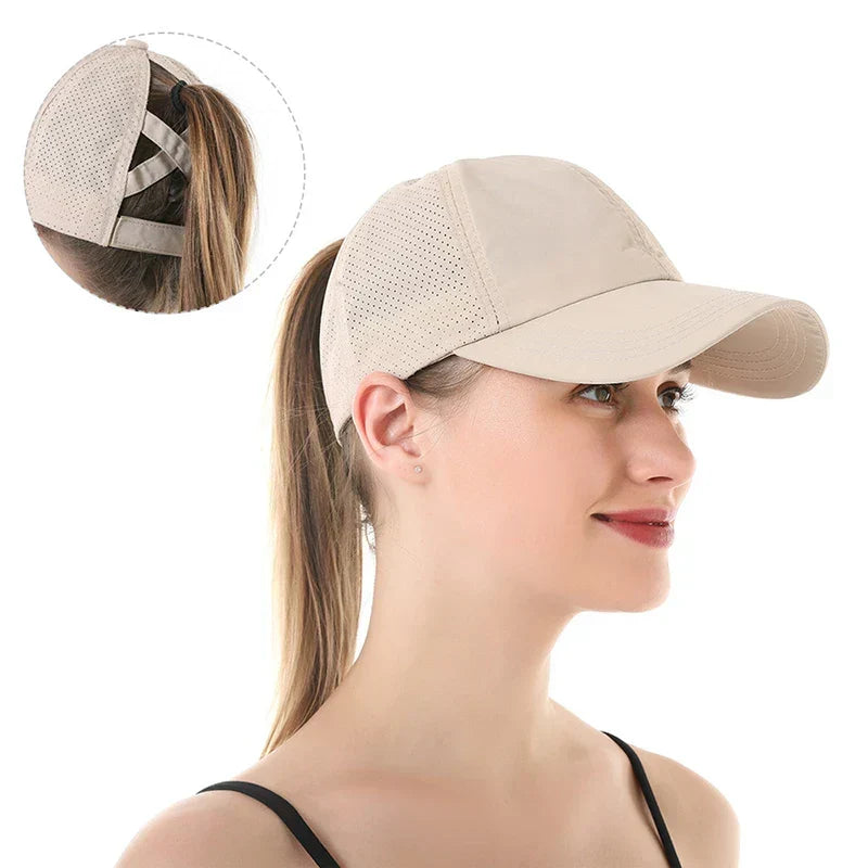 Verstellbare AeroCap Mesh-Kappe in Unisex-Größe, bietet optimalen Sitz bei jedem Sport. Ideal für Läufer.