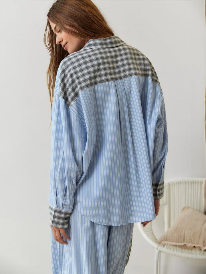 Hochwertiges Damen Pyjama-Set, elegant und bequem, 2-teiliger Schlafanzug für erholsame Nächte.