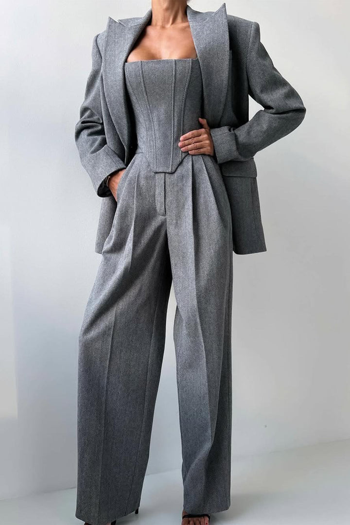 Edle Weste des Herren Dreiteilers. Perfektes Anzugset Detail für formelle Looks & Businessmode.