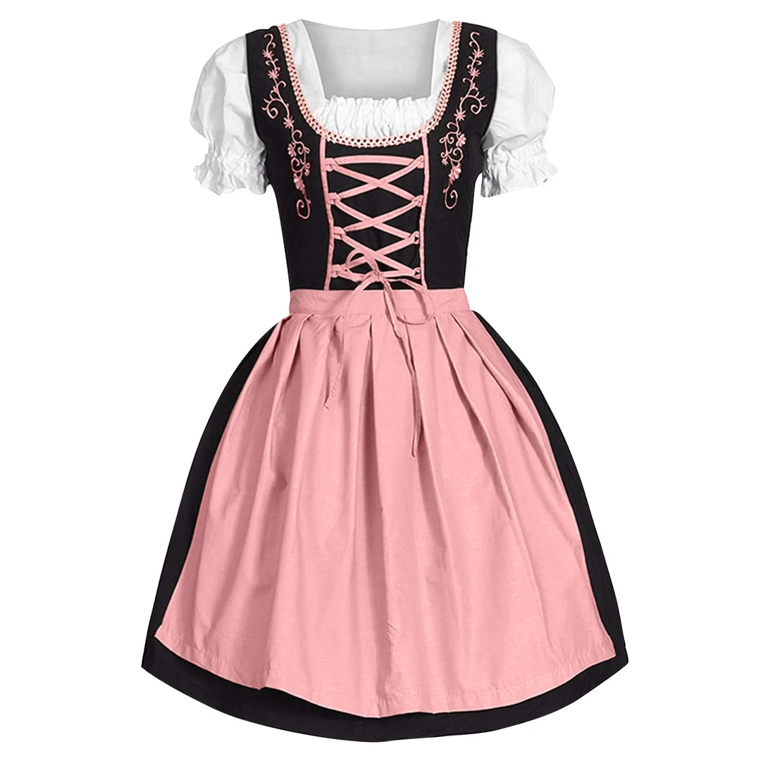 Stilvolles Damen Dirndl, traditionelles Trachtenkleid. Festliches Partykleid für Oktoberfest & Volksfeste.