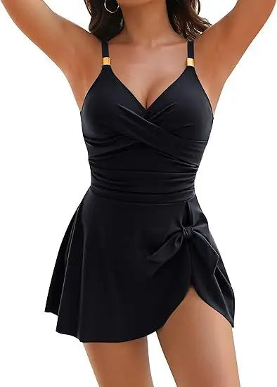 Damen Badekleid Elena: Vielseitiger Schwimmanzug zum Schwimmen & Sonnenbaden. Elegant & bequem.