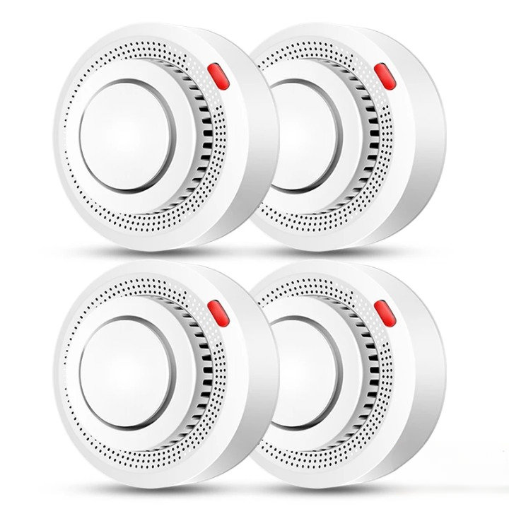 WLAN Rauchmelder, Hitzemelder, Feuermelder 85dB für Smart Home Sicherheit. Tuya kompatibler Alarmsystem.