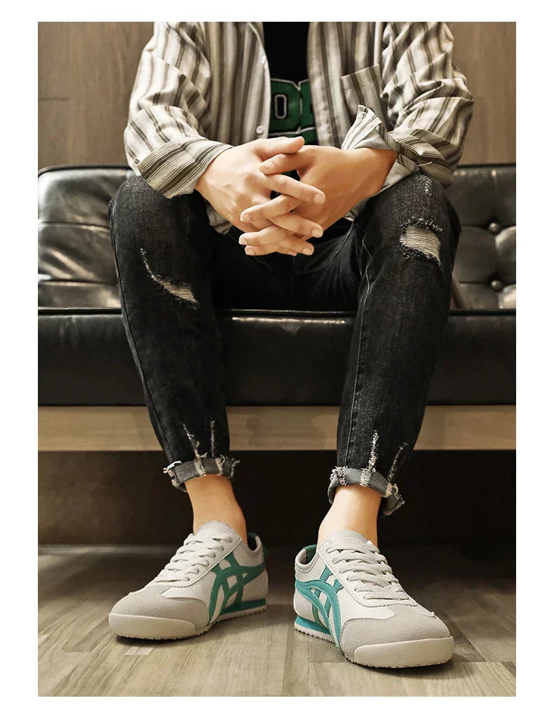 Robuste Sohle der Geometrischen Sommer-Sneakers Milan. Sichere & bequeme Unisex-Freizeitschuhe für Damen & Herren.