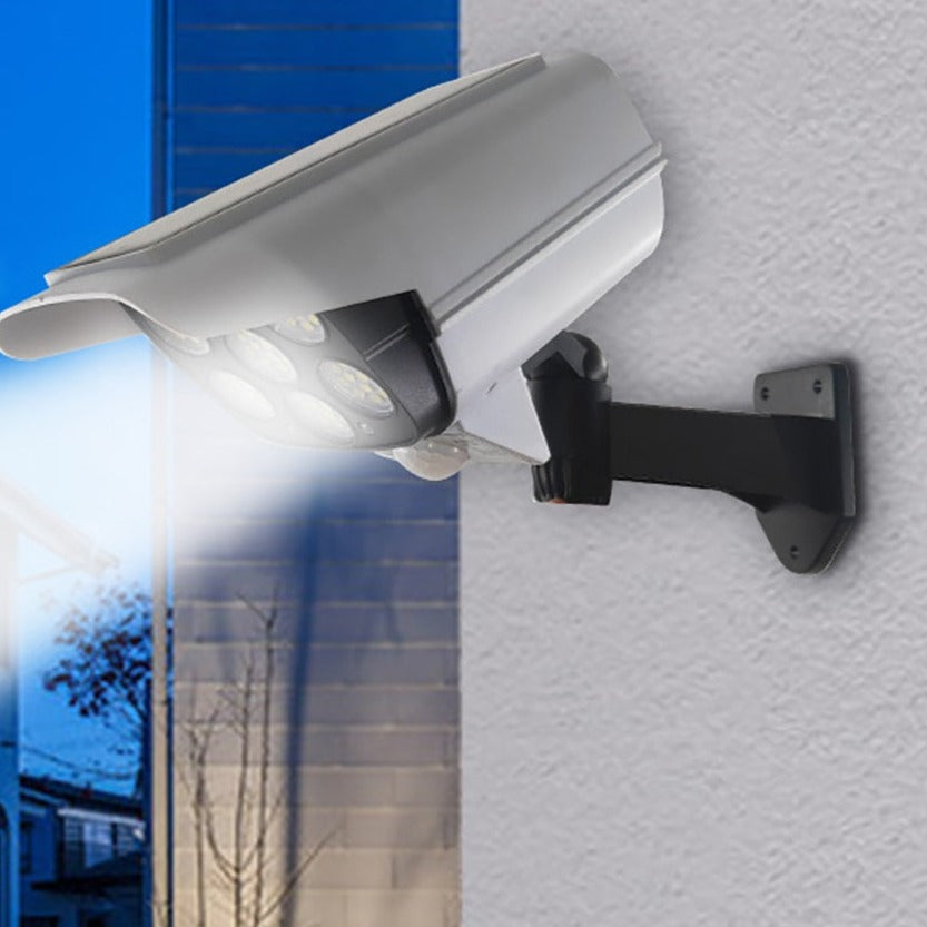 Solarenergie Dummy-Sicherheitskamera mit LED für Hausüberwachung, kabellos & wetterfest IP65. Effektive Abschreckung.