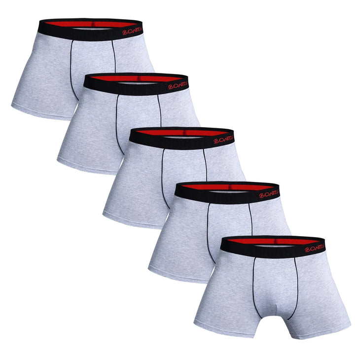 Praktischer 5er Pack Herren Boxer Shorts, bequeme & langlebige Unterwäsche für Männer.