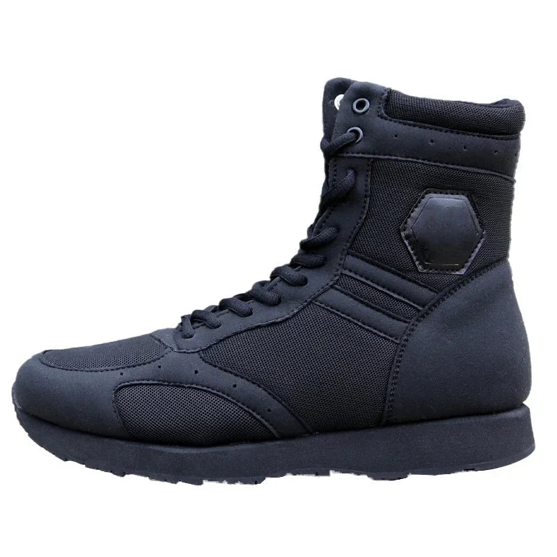 Elegante schwarze Herren Stiefeletten; robuste Knöchelhohe Stiefel für Alltag & Freizeit.