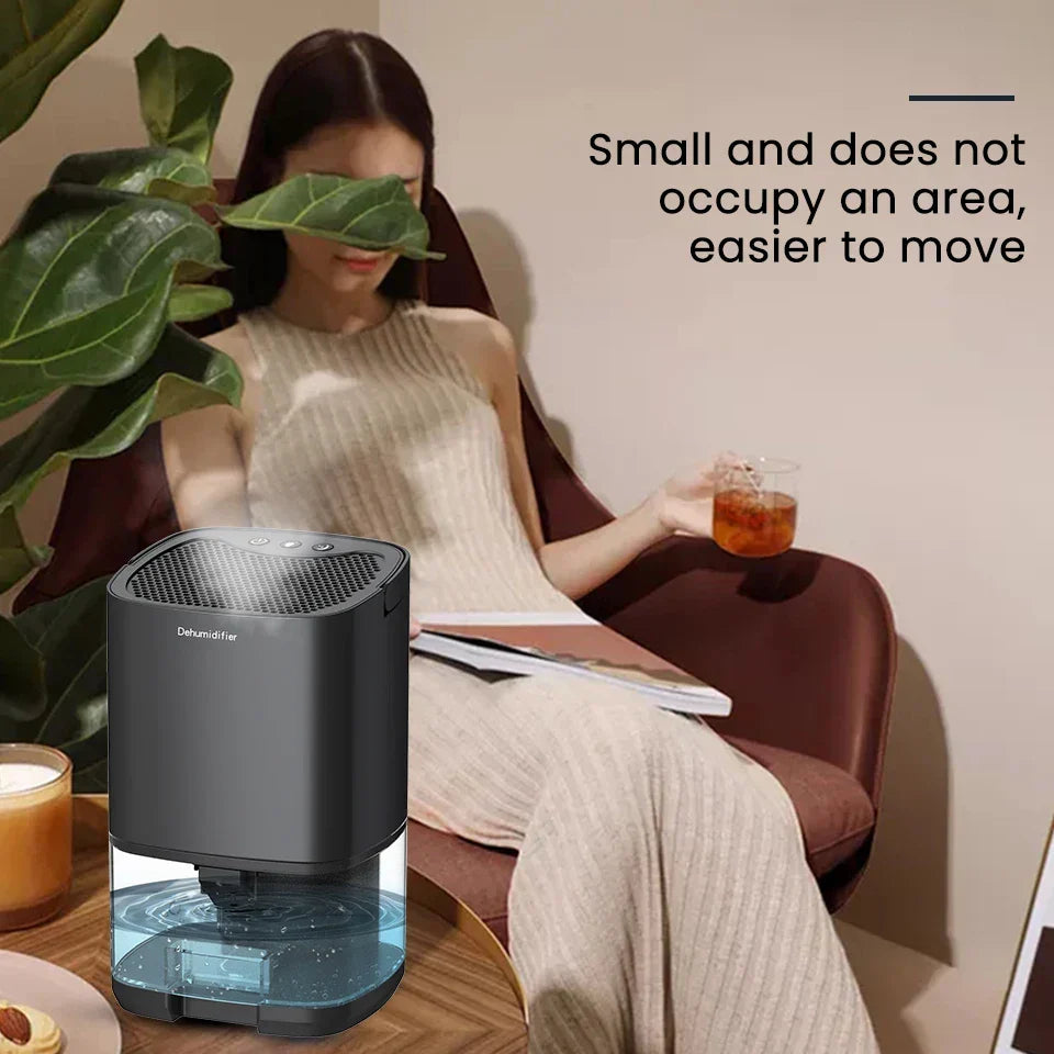 Aveline 1000ml Feuchtigkeitsentferner, weiß, mit Nachtlicht, ideal für Schlafzimmer & kleine Räume, sehr effizient.