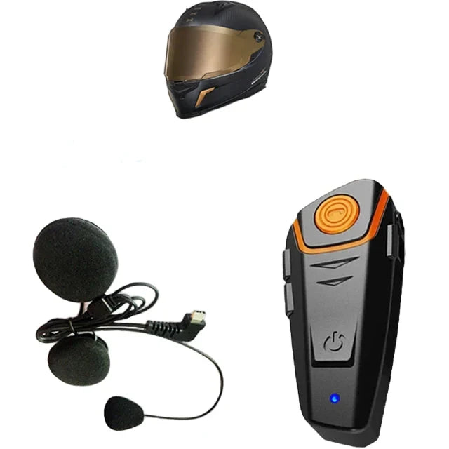 Hochwertiges Motorrad Bluetooth Kommunikationssystem "RoadLink" mit FM Radio für alle Motorradfahrer.
