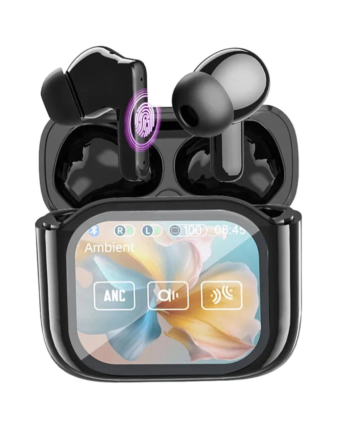 Avelora Touchscreen Übersetzungs-Kopfhörer mit Geräuschunterdrückung für klare Kommunikation und Musik.