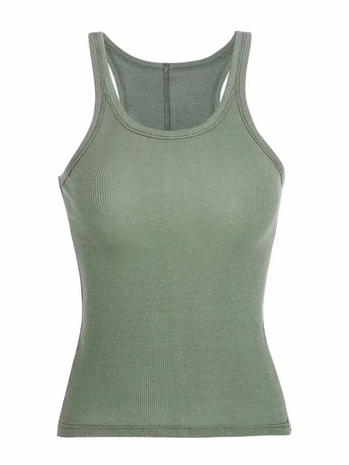 Zeitloses Damen Basic Tanktop, ärmellos, Vintage 90er Stil, perfekt für Streetwear & Sommer-Outfits.